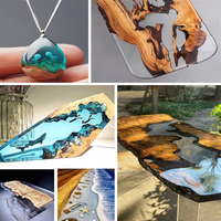 Résine époxy transparente comme du cristal, résine de coulée profonde pour table en résine, jusqu'à 5-10 cm (rapport 2:1)