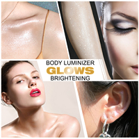 Visage corps lueur miroitant Lotion imperméable hydratant corps Luminizer miroitant huile liquide surligneur maquillage