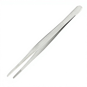 Pinzas para Tejido con Punta Serrada de Acero Inoxidable, Pinzas Quirúrgicas Reutilizables para Apósitos, Instrumento Médico con Certificación CE ISO - Product Image 1