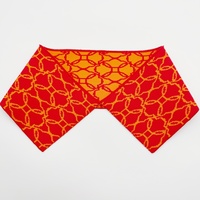 Col en tricot jacquard plat en polyester, côtelé, écologique, tricotage 1x1