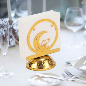 ที่ใส่กระดาษทิชชูรูปเหล็กสำหรับเทศกาลอีด รอมฎอน ของตกแต่งโต๊ะทำงาน งานฝีมือโลหะสำหรับงานเลี้ยงฉลองมูบารัค ของตกแต่งโต๊ะทำงาน - Product Image 4