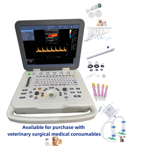Kit d'échographie Doppler couleur portable pour animaux de compagnie, matériel médical chirurgical, appareil d'échographie portable pour clinique vétérinaire et hôpital - Product Image 1