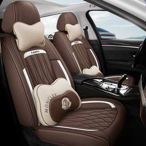 All-Season Universal Leather Luxury <strong>Car</strong> Interior Cushion <strong>Seat</strong> <strong>Cover</strong> Full Set Five-Seater Full Linen Breathable Wear-Resistant - Product Image 4