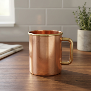 Chope à bière en cuivre massif - Product Image 1