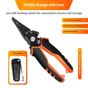 Pince à poisson pliable <span class=keywords><strong>Benuo</strong></span>, pince à leurre multifonctionnelle, pince à poisson robuste, pince à poisson, équipement d'atterrissage, ensemble de décapage de hameçons - Product Image 6