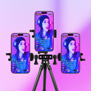 อะแดปเตอร์ยึดโทรศัพท์มือถือกล้องสามตัวทำจากอลูมิเนียมอัลลอยด์สำหรับขาตั้งกล้องเซลฟี่หัวบอลที่หนีบแขนวิเศษสำหรับ GoPro HERO 13 - Product Image 3