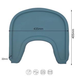 Mantel Individual de alimentación de bebé de cubierta completa de silicona de grado alimenticio sin BPA, bandeja de trampa de viaje para trona personalizada, alfombrilla de cubierta completa - Product Image 2