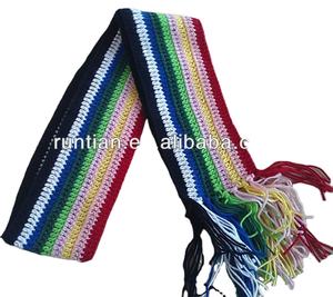 Syal Rajut Cantik Sekali Gadis, Syal Pelangi Bergaris - Product Image 2