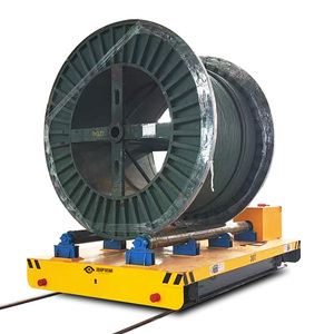 Atölyelerde Büyük İş Parçaları, Makineler ve Ekipmanları Taşımak İçin Endüstriyel Kablo Tamburlu Motorlu Transfer Aracı - Product Image 5