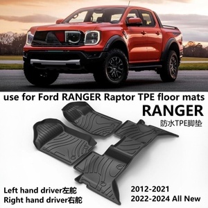 Tapis de sol en TPE imperméables et durables pour Ford Ranger Raptor, couverture complète de la cabine - Product Image 2