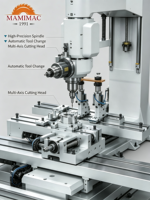 Centre d'usinage CNC 5 axes multi-broches JET pour le fraisage et le mortaisage de tiges de chaise en bois massif