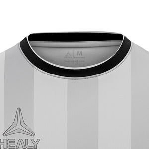 Camiseta Deportiva de Fútbol para Adultos, Cuello Redondo, Diseño Simple y Elegante, Color Gris, 100% Poliéster, Impresión Digital, Alta Calidad - Product Image 3