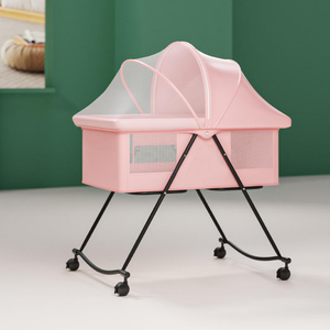 Lit bébé multifonctionnel pour nouveau-né, berceau portable, balançoire pour bébé, berceau pliable moderne, lit de voyage, mobilier de chambre pour bébé - Product Image 3