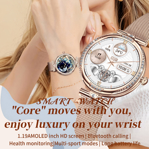 <span class=keywords><strong>Smartwatch</strong></span> <span class=keywords><strong>da</strong></span> <span class=keywords><strong>Donna</strong></span> con Schermo Amoled 2024 con Chiamata Bluetooth, Sveglia e Funzioni per la Salute Femminile - Product Image 6