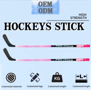 Nouveau modèle haut de gamme de marque personnalisée en fibre de carbone composite cassé Kookaburra Apex Oem Dek Sherwood Dita Ribcore P88M bâton de hockey