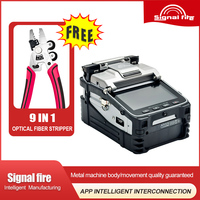 Empalmadora de Fibra Óptica Profesional Signal Fire AI-7C de 6 Motores, Fusión SC, 6s/15s, Cuerpo Metálico, Caja de Herramientas de 100KG con 5G para FTTH