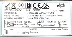 Controlador Compacto PLC 202-015-T4-CV1 175G5221 15kW 200-440VAC, Arrancador Compacto Programable - Product Image 3