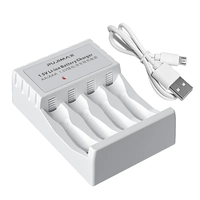 Chargeur de batterie au lithium-ion portable PUJIMAX Aa 1,5v, chargeur de batterie au lithium-ion Aa Aaa, chargeur universel de batterie au lithium Aa Aaa 1,5v