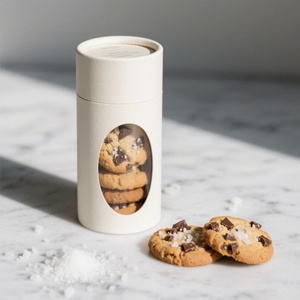 Envase Redondo Reciclable para Alimentos con Impresión Digital Personalizada, Lata para Galletas, Café, Dulces, Azúcar, Nueces - Product Image 1