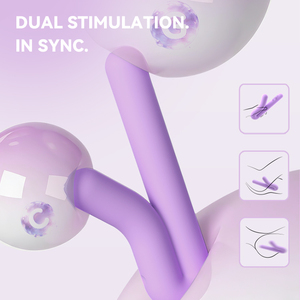 Vibratore Rabbit Bunny Worm a Doppia Stimolazione, Silicone, 5 Velocità per Punto G e Clitoride, Impermeabile IPX7, Ricaricabile USB, OEM ODM - Product Image 5