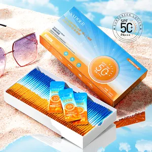 Private Label Herbal Natural Organic Waterproof Suncream Whitening Uv Sunblock Sunscreen Gel Sun Screen Cream Spf 50 For Skin