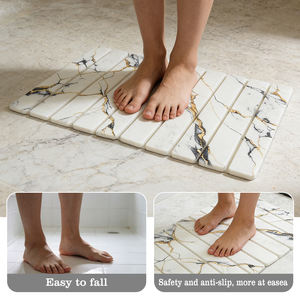 <span class=keywords><strong>Tapis</strong></span> <span class=keywords><strong>de</strong></span> sol <span class=keywords><strong>de</strong></span> salle <span class=keywords><strong>de</strong></span> <span class=keywords><strong>bain</strong></span> 3D personnalisé, luxueux, moderne, rayé, super absorbant, séchage rapide, antidérapant - Product Image 3