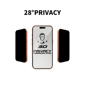 Protezione Schermo in Vetro Temperato 3D Senza Bordi HD Privacy per iPhone 16 Plus 28 °   Pellicola Anti-Spia e Anti-Impronta a Copertura Totale - Product Image 3