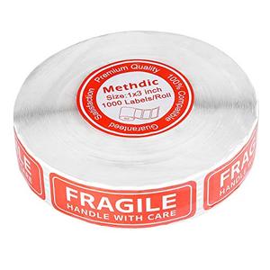Fragile Warning Labels & Durable Stickers with Barcode for Household Products Packaging Shipping Warranty Protection - Product Image 2