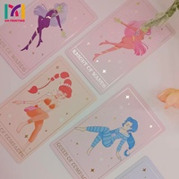 Impression de cartes de tarot personnalisées OEM/ODM en feuille métallisée, jeu de divination à collectionner, boîte de cartes imprimée sur mesure, échantillonnage rapide
