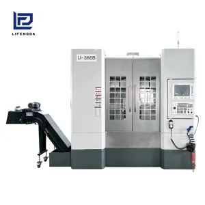 U-380B custom vertical CNC 5 axis linkage ATC machining center metal 3d router lathe cutting brass profile rotary table supplier