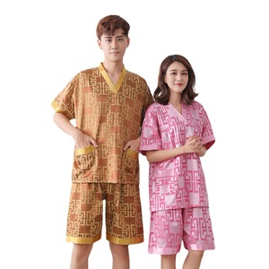 Yuluo Pinglang Sauna Suit Set Cotton Blend Couple Bathrobe For Massage Spa Wear - Product Image 5