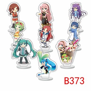 Hatsvne Miku Sakura Sailor Macarons, accessoires pour <span class=keywords><strong>filles</strong></span>, figurine en plastique, plaque de support d'anime acrylique, 9 pièces par lot - Product Image 3