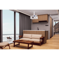 Maison conteneur mobile en acier écologique, étanche, préfabriquée, design moderne, durable, blanche, petite, vente en gros