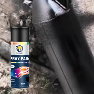 GORVIA P401H Heat Resistant Aerosol Spray <strong>Paint</strong> for Automotive Parts Machinery and High Temperature Metal Surfaces - Product Image 1