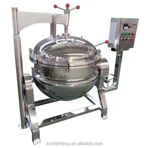Industrial Steam Pressure Cooker Big Volume With Automatic Discharge