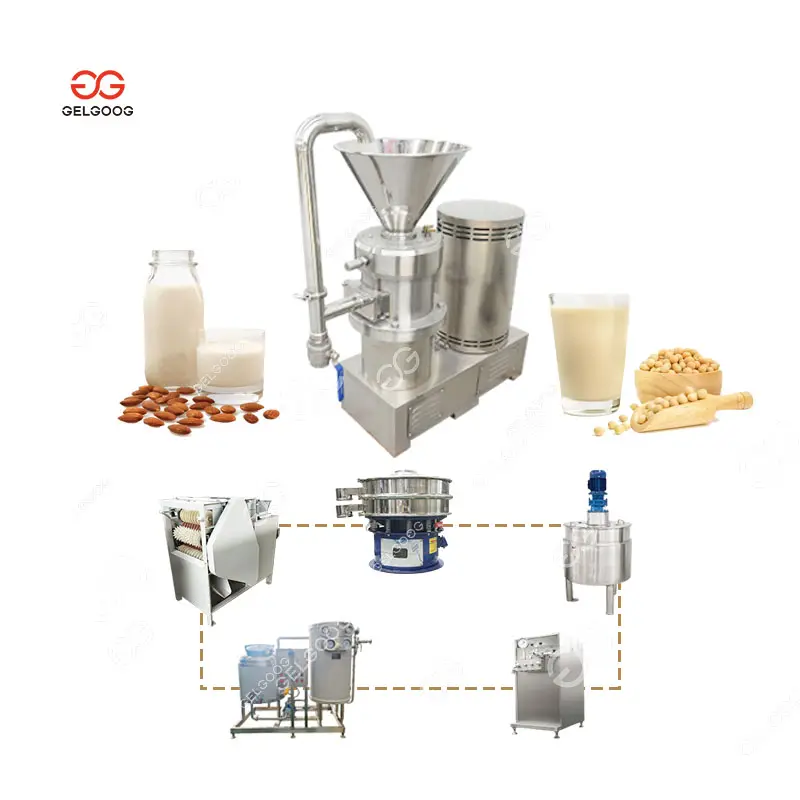 Automatic Japanese Cow Cashew Making Processing Tiger Nuts Plant Maker Extractor Equipment Almond Milk Production Line