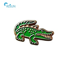 Badge Crocodile Alligator, en émail, motif Animal de dessin animé, dauphin, requin, baleine, revers avec chaîne, 50 pièces