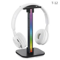 Support de casque de jeu illuminé rvb détachable OEM, support d'affichage de casque USB rvb