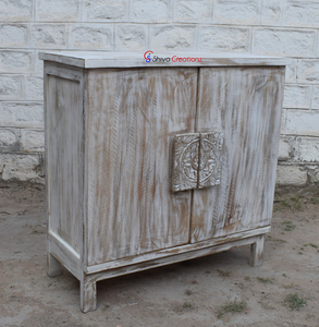 Aparador de madera maciza tallado a mano indio al por mayor a granel, armario de buffet de cocina de comedor antiguo para sala de estar, muebles para el hogar - Product Image 3