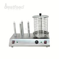 GUA OULI Nouvelle machine à hot-dogs et saucisses électrique haute productivité, très vendue, avec chauffe-pains et cuiseur vapeur 220V