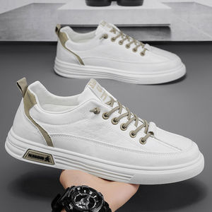 Zapatillas Blancas Transpirables con Cordones para Hombre, Invierno/Primavera 2026, para Uso Casual y de Ocio, Zapatos Modernos para Adolescentes y Personas que Buscan Comodidad - Product Image 5