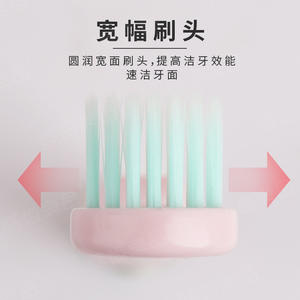 Lot de 5 brosses à dents à tête large et poils souples, couleurs bonbon, pour adultes, usage domestique, pour le streaming en direct et le commerce électronique - Product Image 2