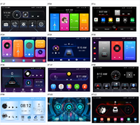 Autoradio Android 9 pouces pour voiture avec BT5.0, WIFI, DSP, Carplay, AHD, lecteur DVD portable 2 Din universel, cadre d'autoradio 8163 8227