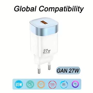 Global Compatibility 35W 33W 27W GaN Smart USB Fast Charger QC3.0 USB C PD Charger for All Phones - Product Image 5