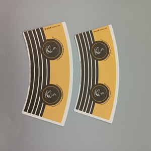 Ventilateurs en papier personnalisés de haute qualité pour gobelets en papier jetables - Product Image 6