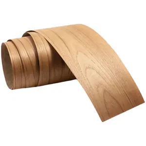 Placage en bois de teck naturel de dos d'ouatine de 2500MM * 150mm pour le baguage de bord de cadre de plancher en bois