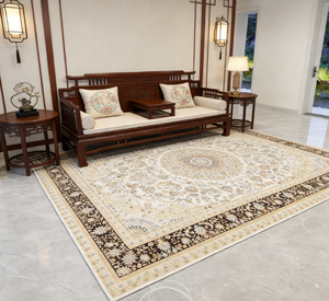 พรมกันลื่นแบบทอวิลตัน โพลีเอสเตอร์ ผลิตด้วยเครื่องจักร ดีไซน์ดั้งเดิม - Product Image 1