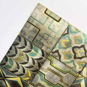 Quadrato su misura 3D stampa di colore giallo a getto d'inchiostro piastrelle di piastrelle di buccia <span class=keywords><strong>e</strong></span> bastone adesivo per la cucina bagno Backsplash - Product Image 3