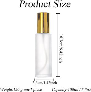 Cosmetic Packaging 20ml 30ml 40ml <b>50ml</b> 60ml 80ml 100ml 120ml Empty Frosted Glass Spray Lotion <b>Bottle</b> with Pump - Product Image 2