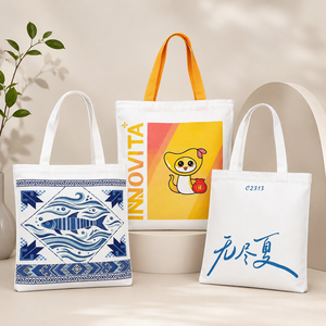 Sac fourre-tout en toile <span class=keywords><strong>de</strong></span> haute qualité <span class=keywords><strong>de</strong></span> 12 oz, sac cadeau promotionnel éducatif, sac fourre-tout pour livres, logo personnalisé, sac fourre-tout moyen à soufflets - Product Image 3